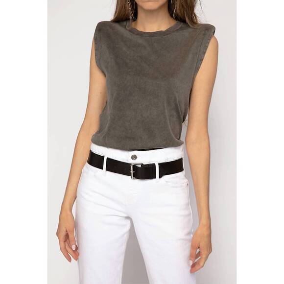 NEW IRO elena sleeveless top in grey